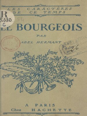 cover image of Le bourgeois